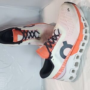 ON Running Cloudswift Women's White Orange Athletic Shoes W 9 5